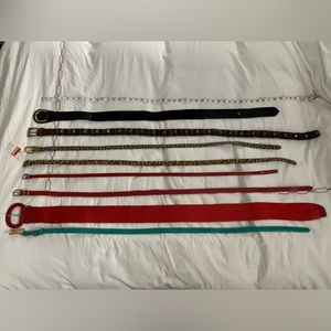 Bundle of belts - great colors